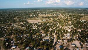 An Aerial View of Maun In Botswana