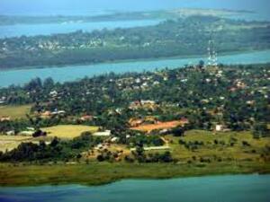aerial view of Entebbe