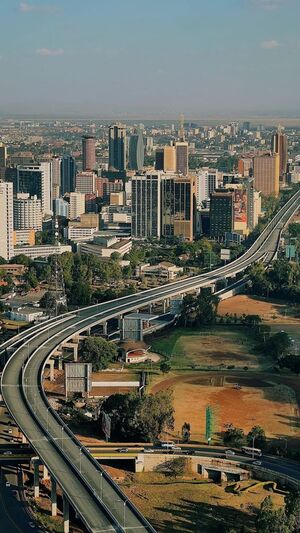 A scenic view of Nairobi